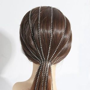 Rhinestone tassel headband